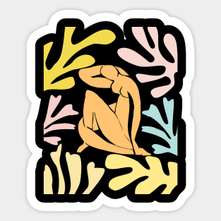 Summer Beach Matisse Inspired Sticker